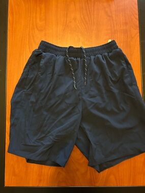 Navy Columbia Athletic Shorts
